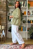 Nonni Gingam Napoleon Jacket Olive